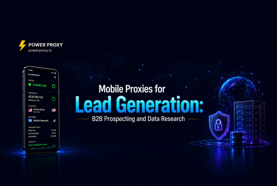 Mobile Proxies for Lead Generation: B2B Prospecting and Data Research