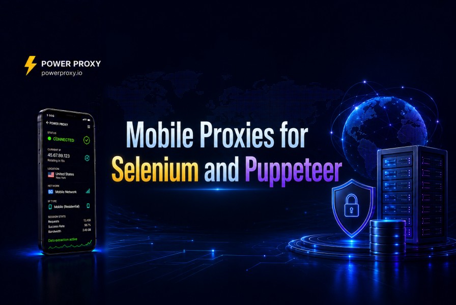 Mobile Proxies for Selenium and Puppeteer