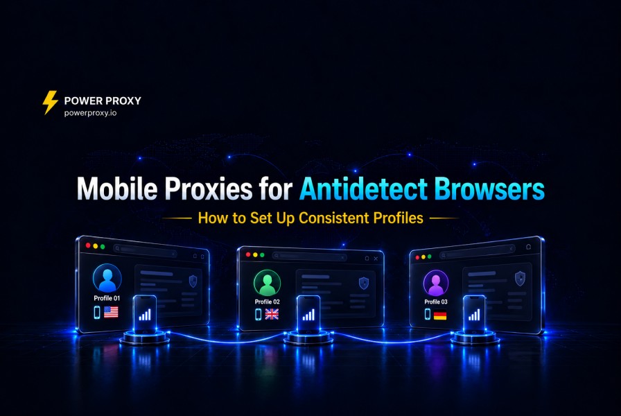 Mobile Proxies for Antidetect Browsers: How to Set Up Consistent Profiles